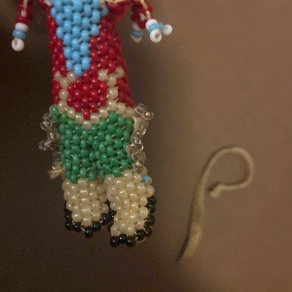 Vintage Zuni handmade bead Chief mini doll keychain pendant collector piece - Picture 13 of 14